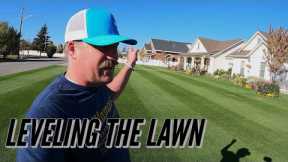 HOW TO Level your LAWN FLAT. Topdressing