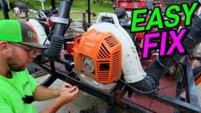 HOW TO FIX YOUR STIHL BR800 X BACKPACK BLOWER PULL CORD!