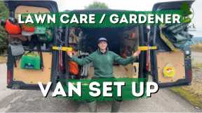 Lawn Care / Gardener Van Set up