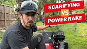 DIY Dethatching Your Lawn | Scarifier VS Power Rake | Cobra S40C Scarifier