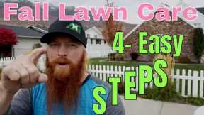 DIY How to Care for your Lawn in the fall. 4-steps for fall lawn care