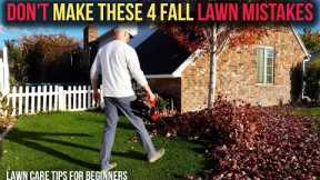 Fall Lawn Tips for Beginners -  Have the best lawn in the neighborhood by avoiding these mistakes