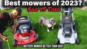 BEST LAWN Mower. EGO vs TORO. Battery Operated Lawn Mowers better than gas?