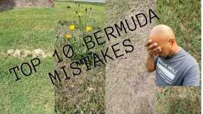 Bermuda tips and tricks, top 10 mistakes on bermuda lawns