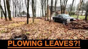 Crazy Fall Leaf Cleanup: Conquering an Enormous Amount of Snowy Leaves in 8 Hours! (Part #2)