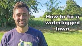 How to fix a waterlogged lawn