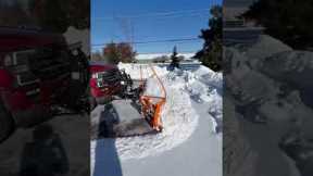 Plowing 14 FEET Of Snow!