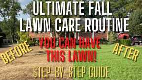 FIX YOUR LAWN FAST!! Cool Season Fall Lawn Care Schedule