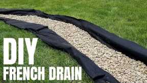 DIY French Drain | Cheap Yard Drainage Solution | pt. 1