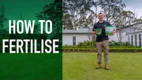 The right way to fertilise your lawn