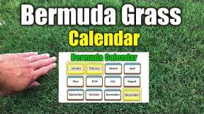 Bermuda Grass Calendar Please See New Calendar in Description