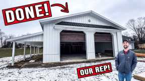 It's Completed! Our 40x60 Pole Barn With Morton Building's + Walkthrough!