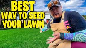 THIS TECHNIQUE BLOWS EVERYONE OUT OF THE WATER! BEST WAY TO SEED YOUR LAWN FALL & SPRING!