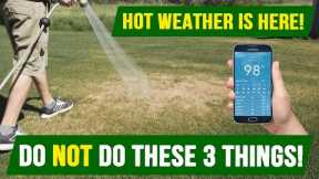 HOT WEATHER is Here! Do NOT Do These 3 Things With Your LAWN!!