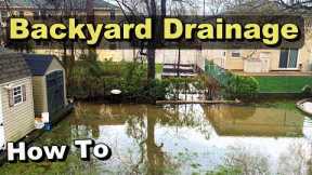 Its On  - How to Fix a Backyard Flood