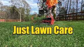 Spring Lawn Care - Cut Weeds Feed - No Talking