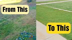 How Fast Does It Take To Fix A Lawn - My Side Lawn Update