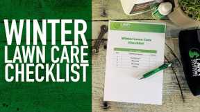 Winter Lawn Care Checklist