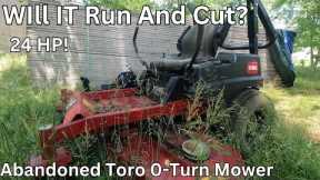Will This ABANDONED Toro Zero-Turn Lawn Mower Run And Cut Again? It sat for YEARS!