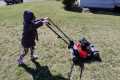 KIDS AND LAWNMOWERS!  Fixing our