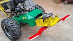 Making 14 Hp Brush Mower - using Lawn Mower parts