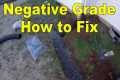 How to Solve NEGATIVE GRADE Drainage