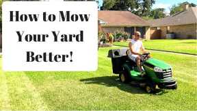 A FASTER way to mow your yard!!