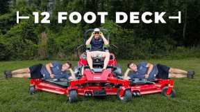 Testing the MASSIVE 144 inch TORO Lawn Mower - Cut Review & Features